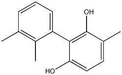 4-Methyl-2-(2,3-dimethylphenyl)benzene-1,3-diol Struktur