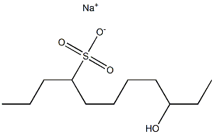 9-Hydroxyundecane-4-sulfonic acid sodium salt Struktur