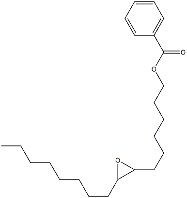 Benzoic acid 7,8-epoxyhexadecan-1-yl ester Struktur