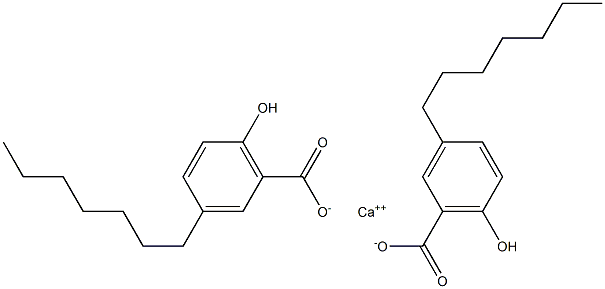 Bis(3-heptyl-6-hydroxybenzoic acid)calcium salt Struktur