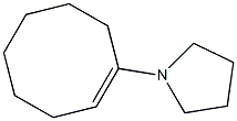 1-(1-Cyclooctenyl)pyrrolidine Struktur