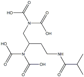 N,N,N',N'-Tetracarboxy-N''-(2-methylpropanoyl)-1,2,4-butanetriamine Struktur