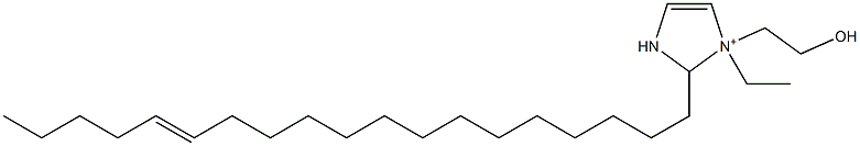 1-Ethyl-1-(2-hydroxyethyl)-2-(14-nonadecenyl)-4-imidazoline-1-ium Struktur