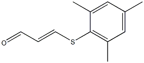 3-(2,4,6-Trimethylphenylthio)acrylaldehyde Struktur