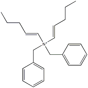 Di(1-pentenyl)dibenzylaminium Struktur