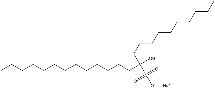 11-Hydroxytetracosane-11-sulfonic acid sodium salt Struktur