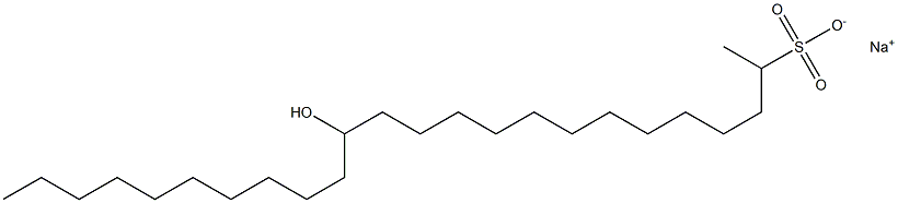 14-Hydroxytetracosane-2-sulfonic acid sodium salt Struktur