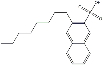 3-Octyl-2-naphthalenesulfonic acid Struktur