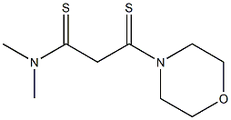 N,N-Dimethyl-3-morpholino-3-thioxothiopropionamide Struktur