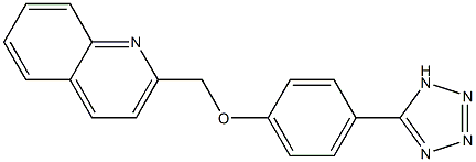 2-[4-(1H-Tetrazol-5-yl)phenoxymethyl]quinoline Struktur