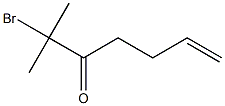 2-Methyl-2-bromo-6-hepten-3-one Struktur