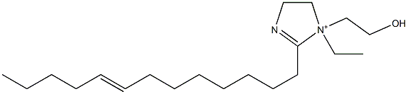 1-Ethyl-1-(2-hydroxyethyl)-2-(8-tridecenyl)-2-imidazoline-1-ium Struktur