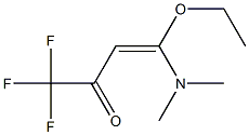 1,1,1-Trifluoro-4-(dimethylamino)-4-ethoxy-3-buten-2-one Struktur