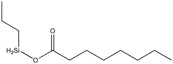 Octanoic acid propylsilyl ester Struktur