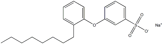 3-(2-Octylphenoxy)benzenesulfonic acid sodium salt Struktur