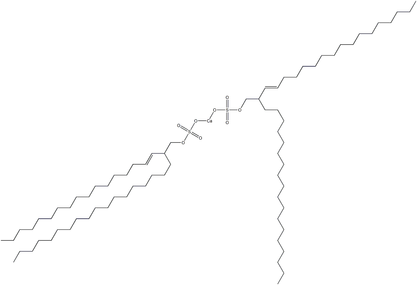 Bis[2-(1-heptadecenyl)icosyloxysulfonyloxy]calcium Struktur