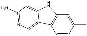 7-Methyl-5H-pyrido[4,3-b]indol-3-amine Struktur