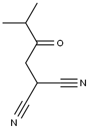 2-(3-Methyl-2-oxobutyl)propanedinitrile Struktur