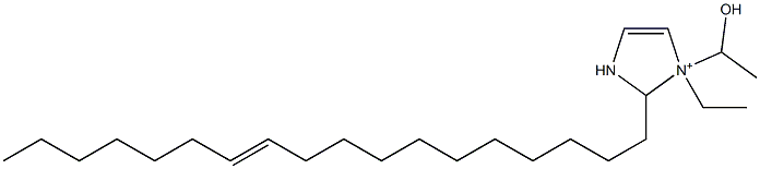 1-Ethyl-1-(1-hydroxyethyl)-2-(11-octadecenyl)-4-imidazoline-1-ium Struktur