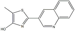 5-Methyl-2-(3-quinolinyl)thiazol-4-ol Struktur