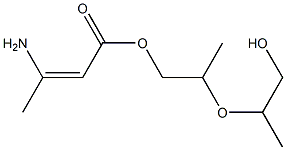 3-Aminocrotonic acid [2-(2-hydroxy-1-methylethoxy)propyl] ester Struktur