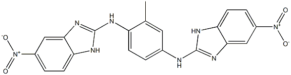 2,2'-[2-Methyl-1,4-phenylenebis(imino)]bis(5-nitro-1H-benzimidazole) Struktur