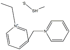 (1-Ethylpyridinium-2-yl)(methyl) persulfide Struktur