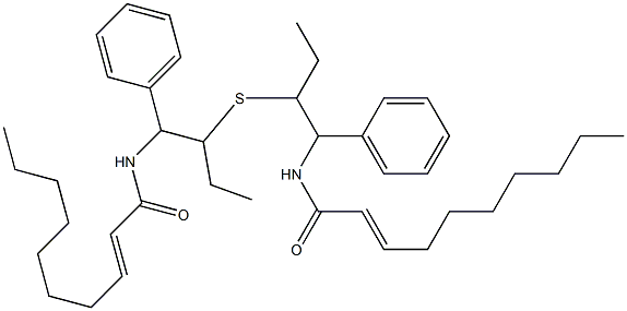 2-[[(2E)-2-Decenoyl]amino]ethyl(2-phenylethyl) sulfide Struktur