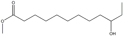 10-ヒドロキシラウリン酸メチル 化學構(gòu)造式