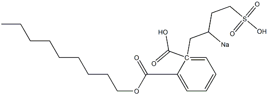 Phthalic acid 1-nonyl 2-(2-sodiosulfobutyl) ester Struktur