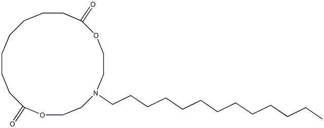 5-Tridecyl-5-aza-2,8-dioxacyclohexadecane-1,9-dione Struktur