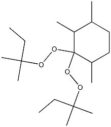 2,3,6-Trimethyl-1,1-bis(tert-pentylperoxy)cyclohexane Struktur