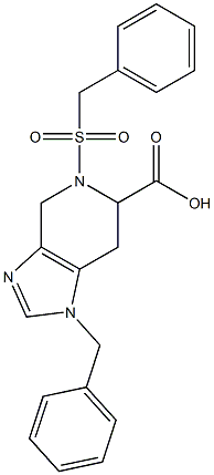 1-Benzyl-4,5,6,7-tetrahydro-5-benzylsulfonyl-1H-imidazo[4,5-c]pyridine-6-carboxylic acid Struktur