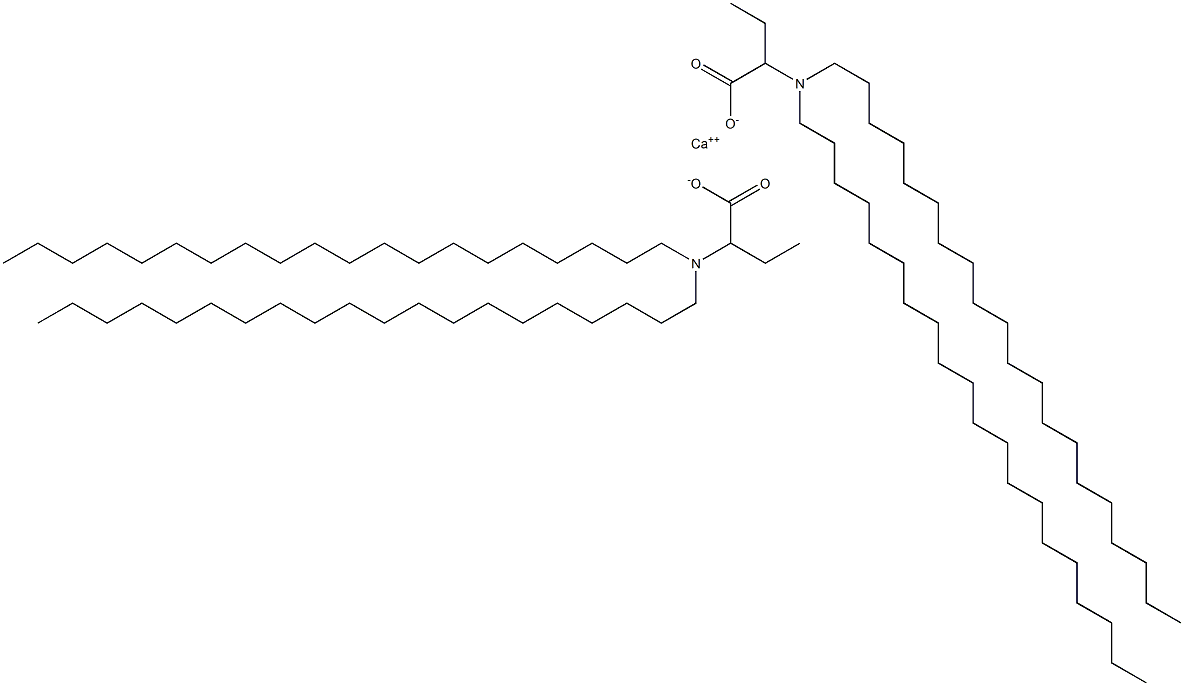 Bis[2-(diicosylamino)butyric acid]calcium salt Struktur