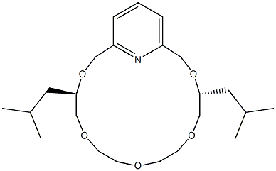 (4R,14R)-4,14-Bis(2-methylpropyl)-3,6,9,12,15-pentaoxa-21-azabicyclo[15.3.1]henicosa-1(21),17,19-triene Struktur