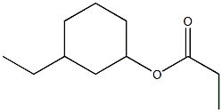 Propionic acid 3-ethylcyclohexyl ester Struktur