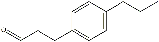 3-(4-Propylphenyl)propionaldehyde Struktur