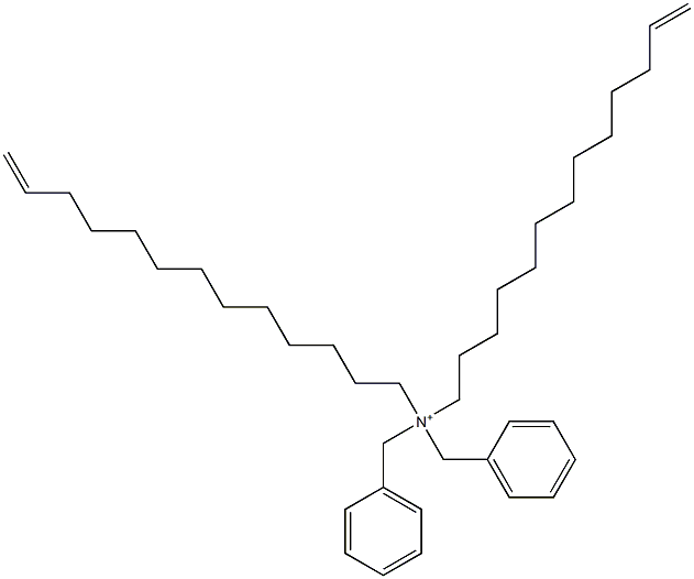 Di(12-tridecenyl)dibenzylaminium Struktur