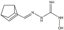 1-[(Bicyclo[2.2.1]hept-5-en-2-yl)methyleneamino]-3-hydroxyguanidine Struktur