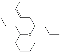 [(Z)-2-Butenyl]butyl ether Struktur