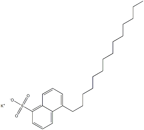 5-Tetradecyl-1-naphthalenesulfonic acid potassium salt Struktur