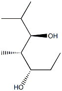 (3R,4S,5S)-2,4-Dimethylheptane-3,5-diol Struktur