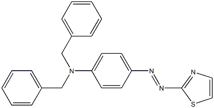 2-[p-(Dibenzylamino)phenylazo]thiazole Struktur