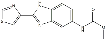 2-(4-Thiazolyl)-1H-benzimidazole-5-carbamic acid methyl ester Struktur