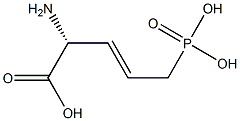 (R,E)-5-Phosphono-2-amino-3-pentenoic acid Struktur