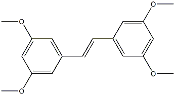 (E)-3,5,3',5'-Tetramethoxystilbene Struktur