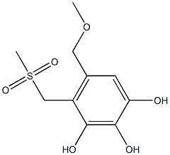 4-Methylsulfonylmethyl-5-methoxymethyl-1,2,3-benzenetriol Struktur