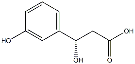 [S,(-)]-3-(m-Hydroxyphenyl)-3-hydroxypropionic acid Struktur