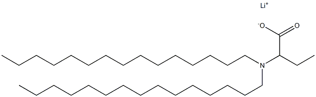 2-(Dipentadecylamino)butyric acid lithium salt Struktur