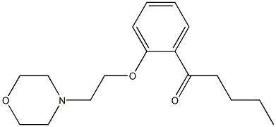 1-[2-(2-Morpholinoethoxy)phenyl]-1-pentanone Struktur